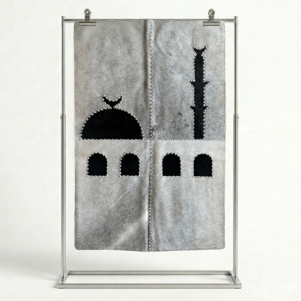 "Aydınlık Gün" Lüks Dana Postu Seccade | Hediye Kutulu Set