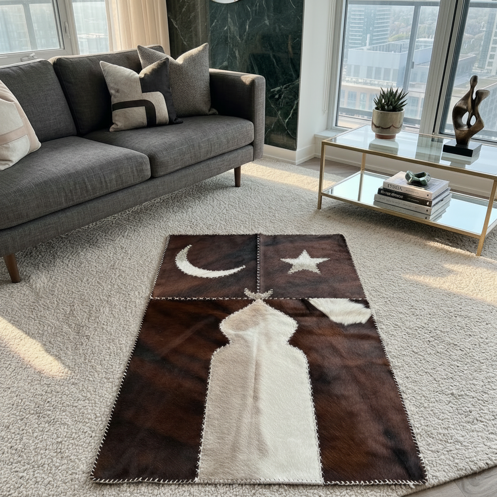"Skyline" Lüks Hakiki Deri Seccade | Hediye Kutulu Set
